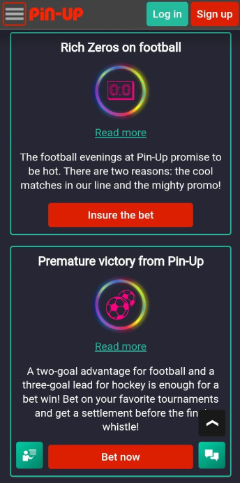 Bonuses for Pin Up Bet App